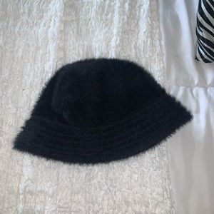 Fuzzy bucket hat